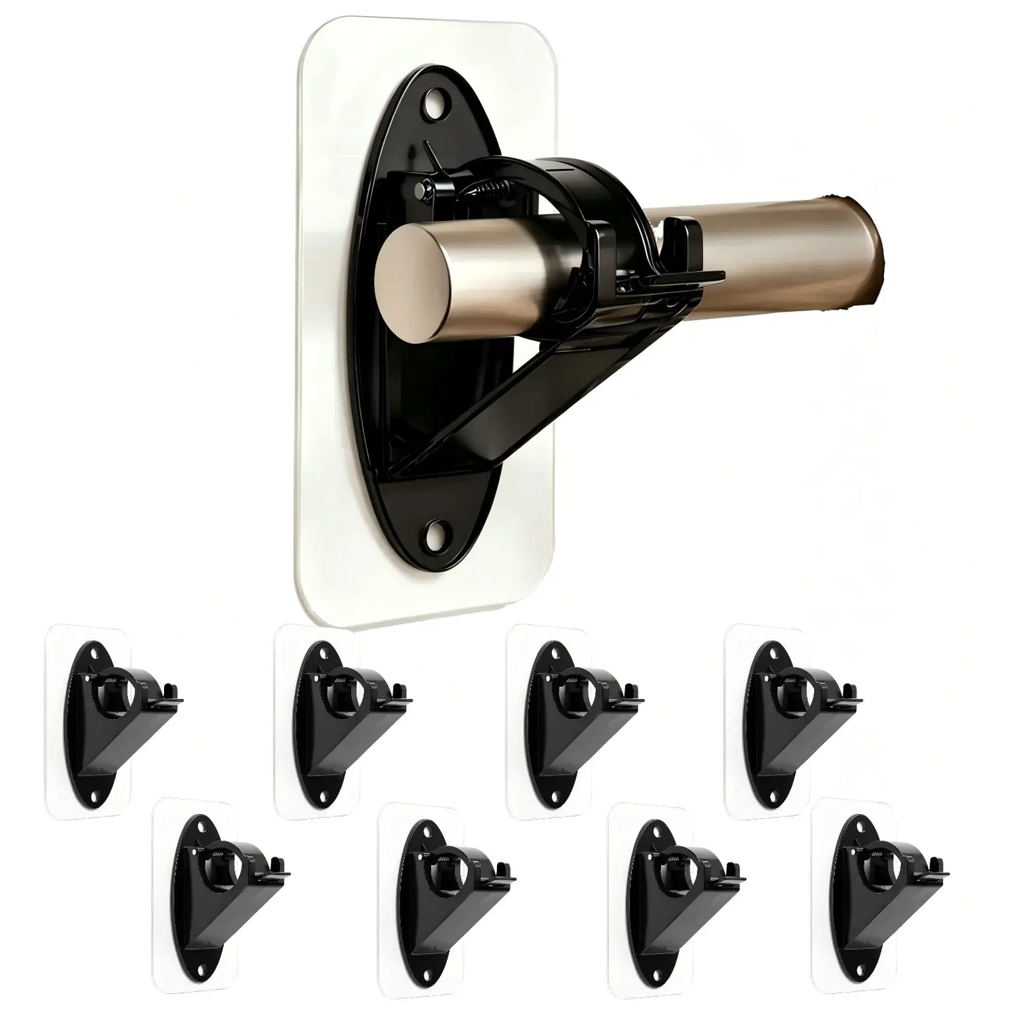 π π¨ New Self Adhesive Rod Brackets, No Drill Needed Curtain Rod Holders