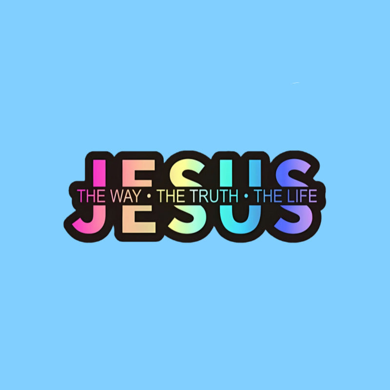 š„Jesus-The Way The Truth The Life Christian Vinyl Decal Car Sticker