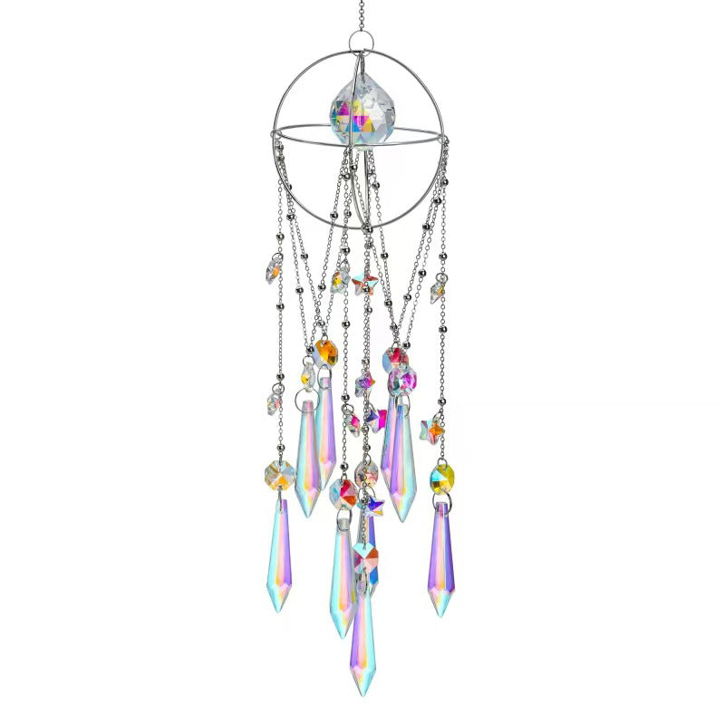 Turn Sunlight Into Sparkling Rainbows 🌈 Elegant Hanging Crystal Prism Suncatcher That Brightens Any Space
